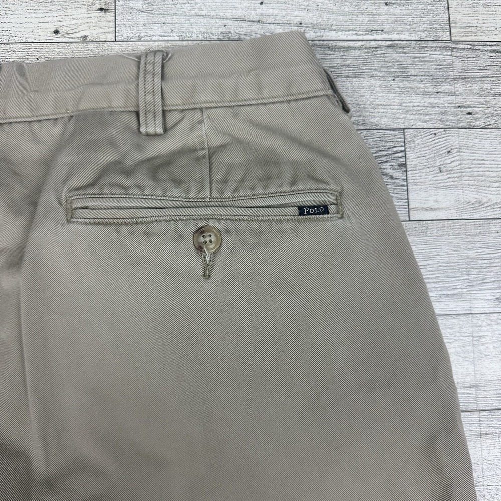 Polo Ralph Lauren Mens Pants 34x26 Khaki Cotton Classic Fit‎ Tag 35x30